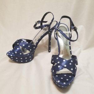 Bakers Polka Dot Platform Heels